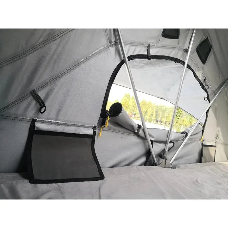 Outdoor Waterproof  4X4 Camping Rooftop Tent Foldable With Skylight Roof Tents For Vehicle
