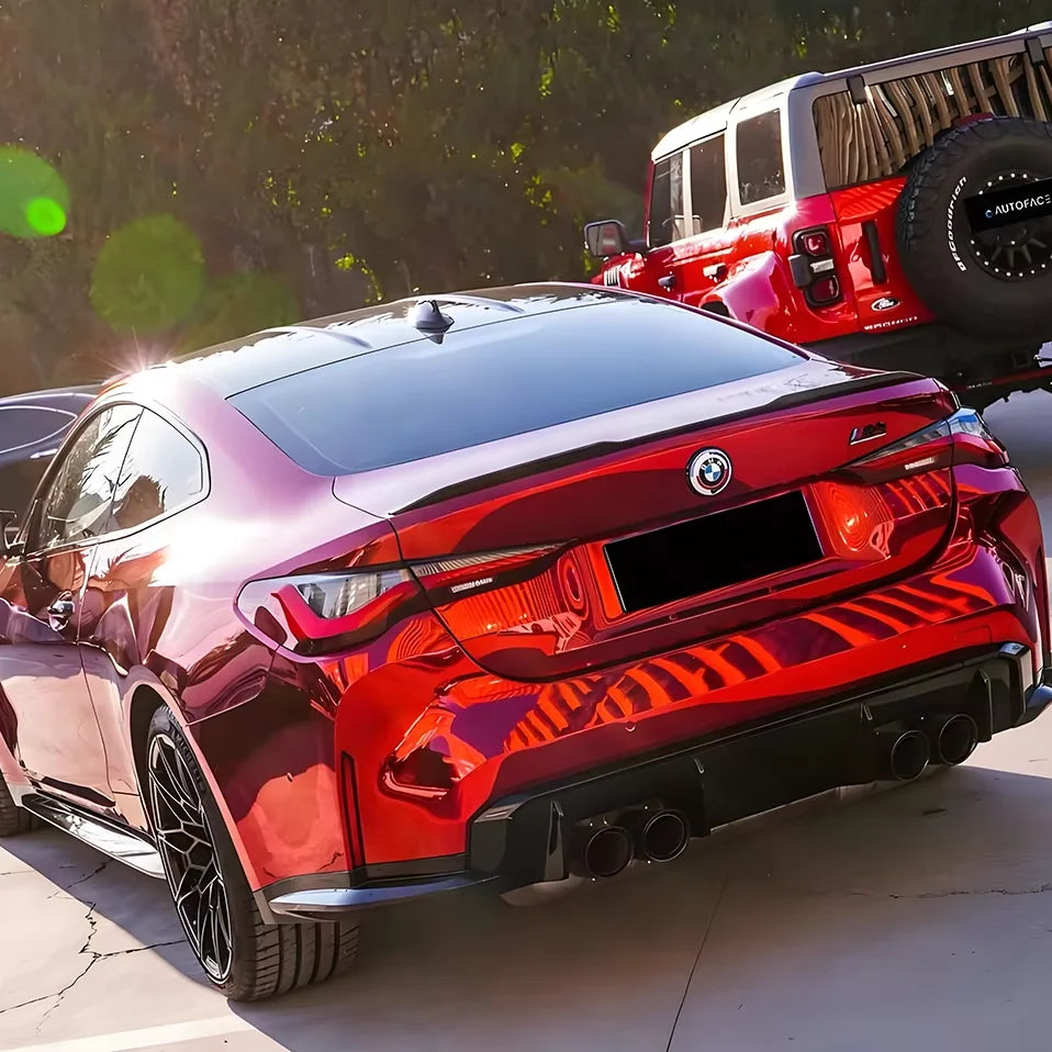 Mirror Chrome Red Car Wrap Vinyl for Full Car Vehicle Body Decoration Wrapping Film Foil Stickers High Quality PET Material