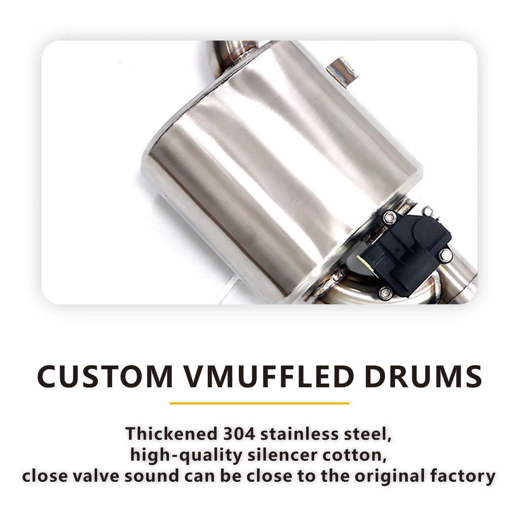 Catback For Porsche Cayman 987.2 3.4L Racing Pipe HMD Stainless Steel High Flow Performance Car Parts