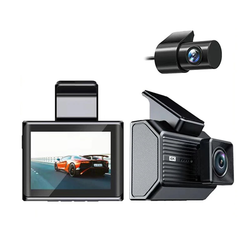 Dash Cam 3.2 Inch Screen UHD 4K WiFi GPS Ad-Free APP Car DVR