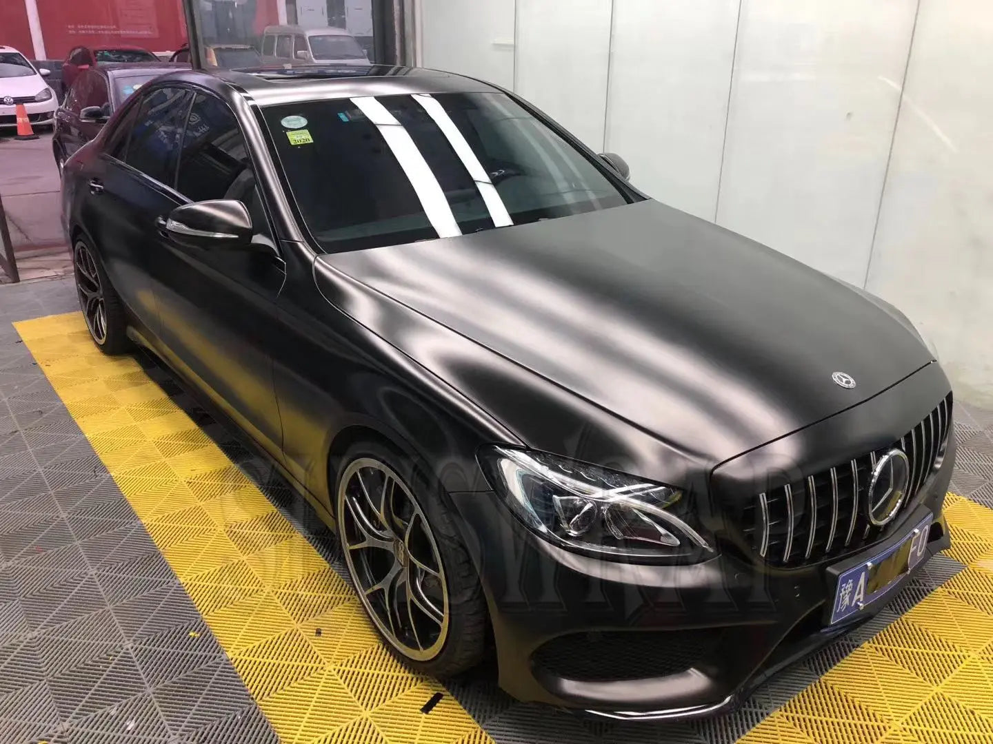 5x59ft/roll Car Body Wrap Film Satin Matte Chrome Metallic Black Vinyl Film Car Sticker Decal Car styling Wrap Sheet Roll Film