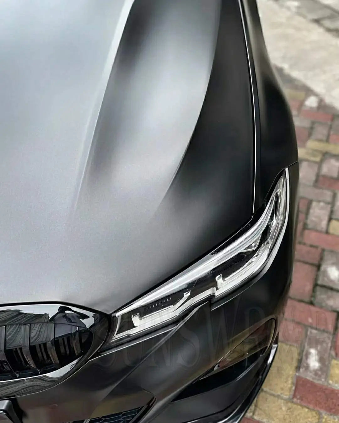 5x59ft/roll Car Body Wrap Film Satin Matte Chrome Metallic Black Vinyl Film Car Sticker Decal Car styling Wrap Sheet Roll Film