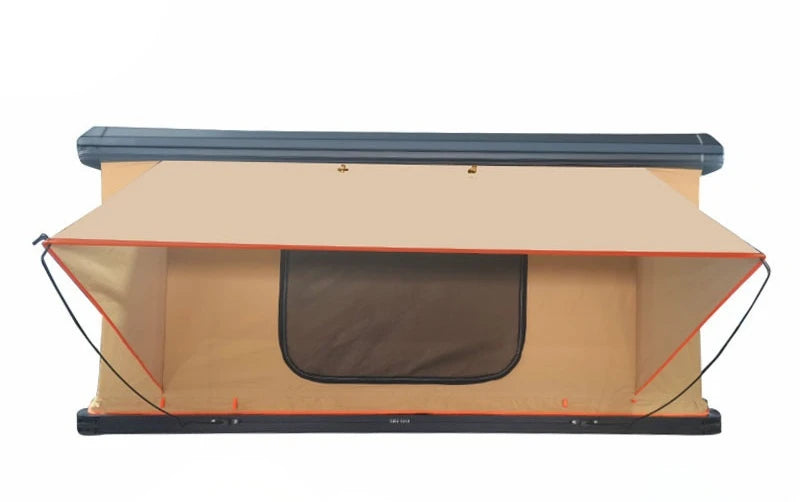 Folding Camping Truck Rooftop Tent 2-3 Person Large Hard Shell Car Roof Top Tent Outdoor Adventure Aluminum Roof Tent