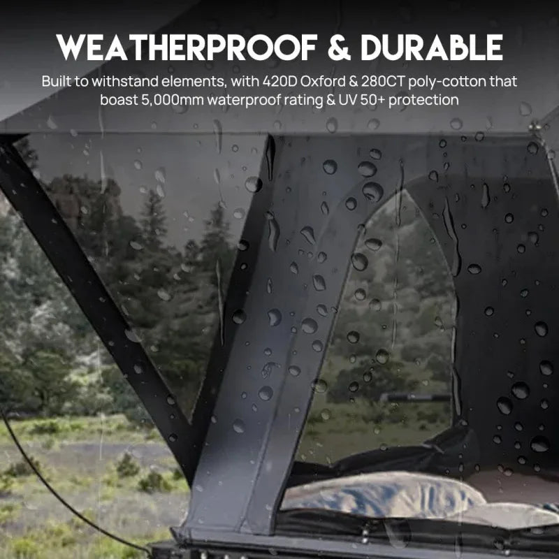 Rooftop Tent 4x4 off Road Outdoor Waterproof Lightweight Camping Car Tent Camping Suv Roof Top Tent Hard Shell