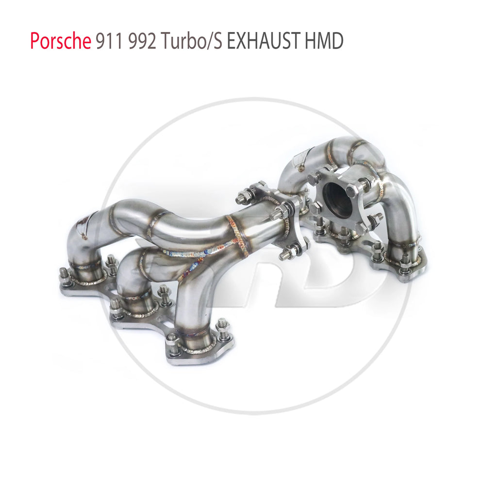 HMD Exhaust System Performance Manifold for Porsche 911 992 Turbo S 2020+ Car Accessories Racing Header
