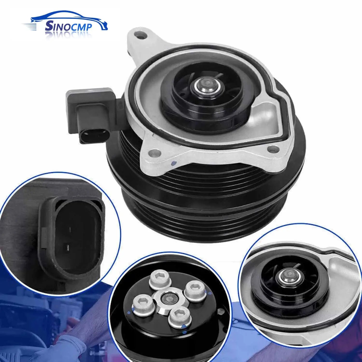 1 PC Water Pump For 2009-2015 VW Golf 118TSI TSI 1K Petrol 1.4L Turbo Supercharged CAVD CTHD 03C121004J Car Engine Replace Parts