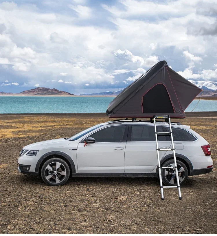 Premium 4x4 Offroad Triangle Roof Top Tent, Folding Camping Tent for Trucks, Easy Setup Rooftop Tent for Outdoor Adventures