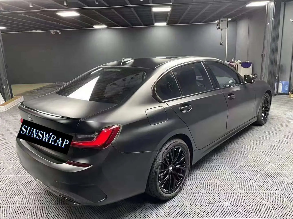 5x59ft/roll Car Body Wrap Film Satin Matte Chrome Metallic Black Vinyl Film Car Sticker Decal Car styling Wrap Sheet Roll Film