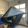 Car Rooftop Tent Aluminum 2 People Hiking Cargo Hard Shell Fits Carrier SUV Trucks Tacoma Foldable Rooftop