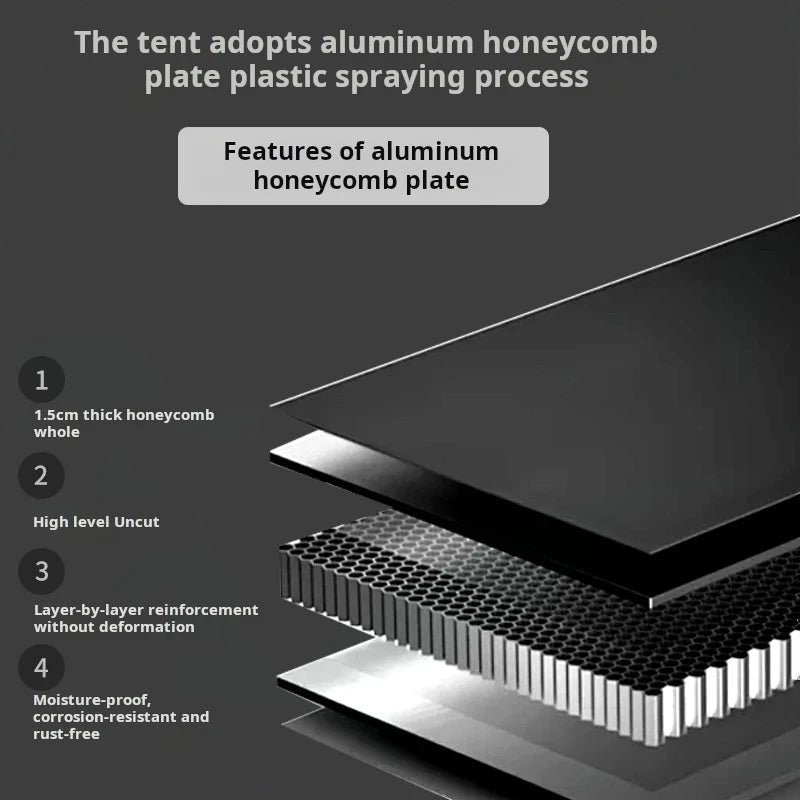 Folding Camping Truck Rooftop Tent 2-3 Person Large Hard Shell Car Roof Top Tent Outdoor Adventure Aluminum Roof Tent