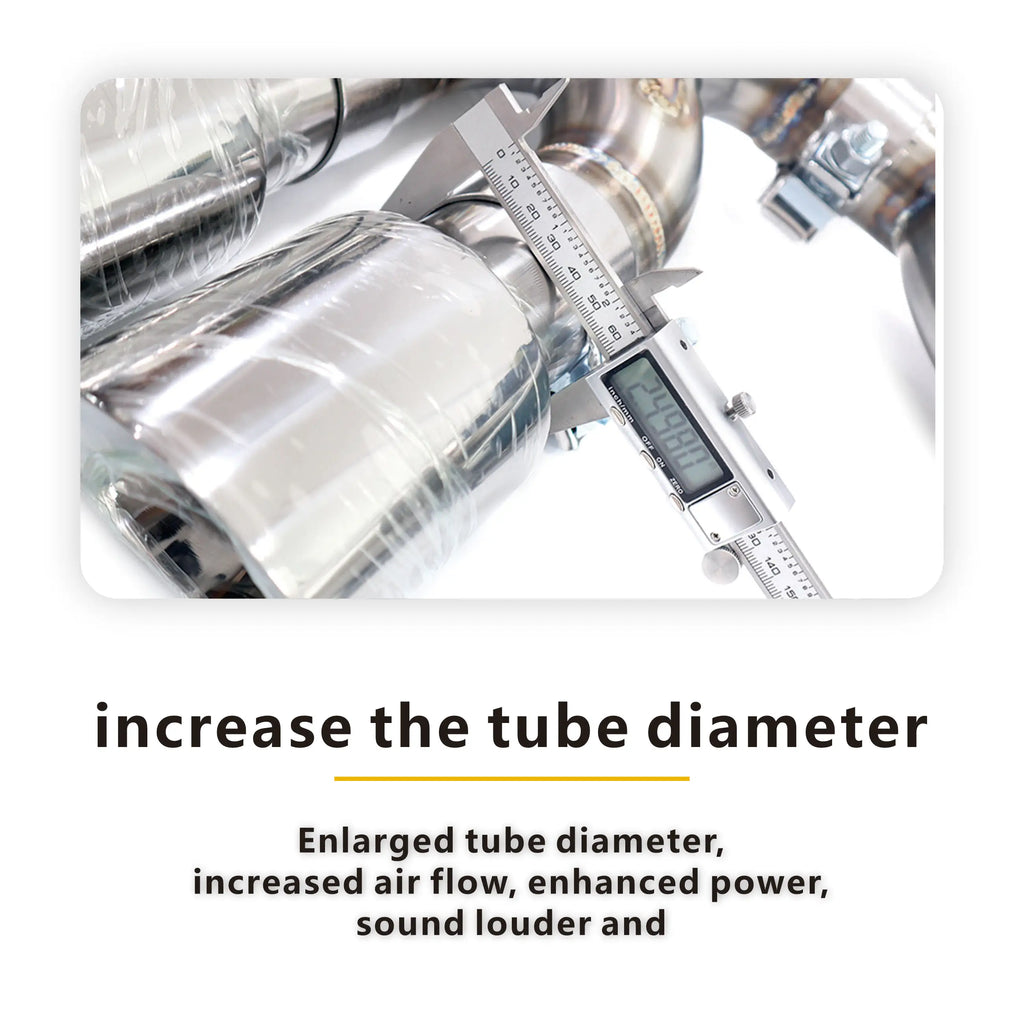 Catback For Porsche Cayman 987.2 3.4L Racing Pipe HMD Stainless Steel High Flow Performance Car Parts