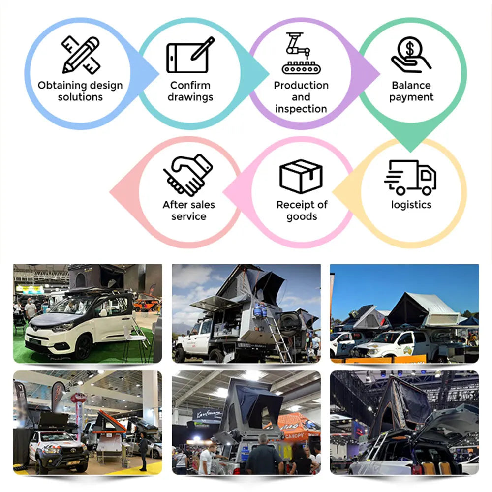 Factory Price Light Weight Rooftop Tent Aluminum Camping Car Roof Tent Pop up Hard Shell Roof Top Tent for Car