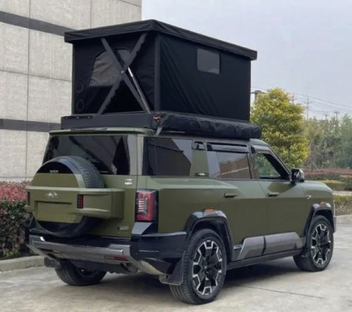 1-2 Person Camping  Offroad Car Roof Top Tent Hard Shell Waterproof Windproof  Large Space  Car Roof Top Tent