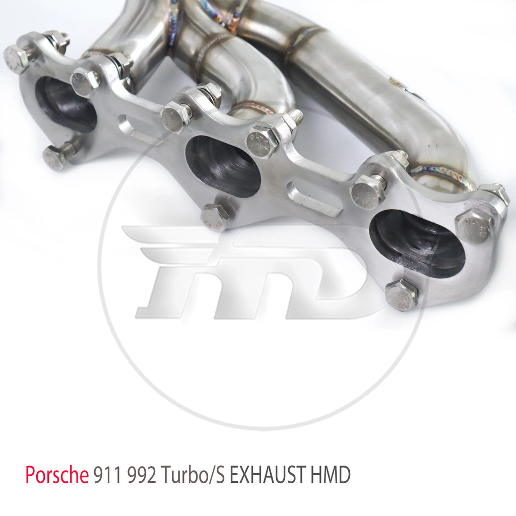 HMD Exhaust System Performance Manifold for Porsche 911 992 Turbo S 2020+ Car Accessories Racing Header
